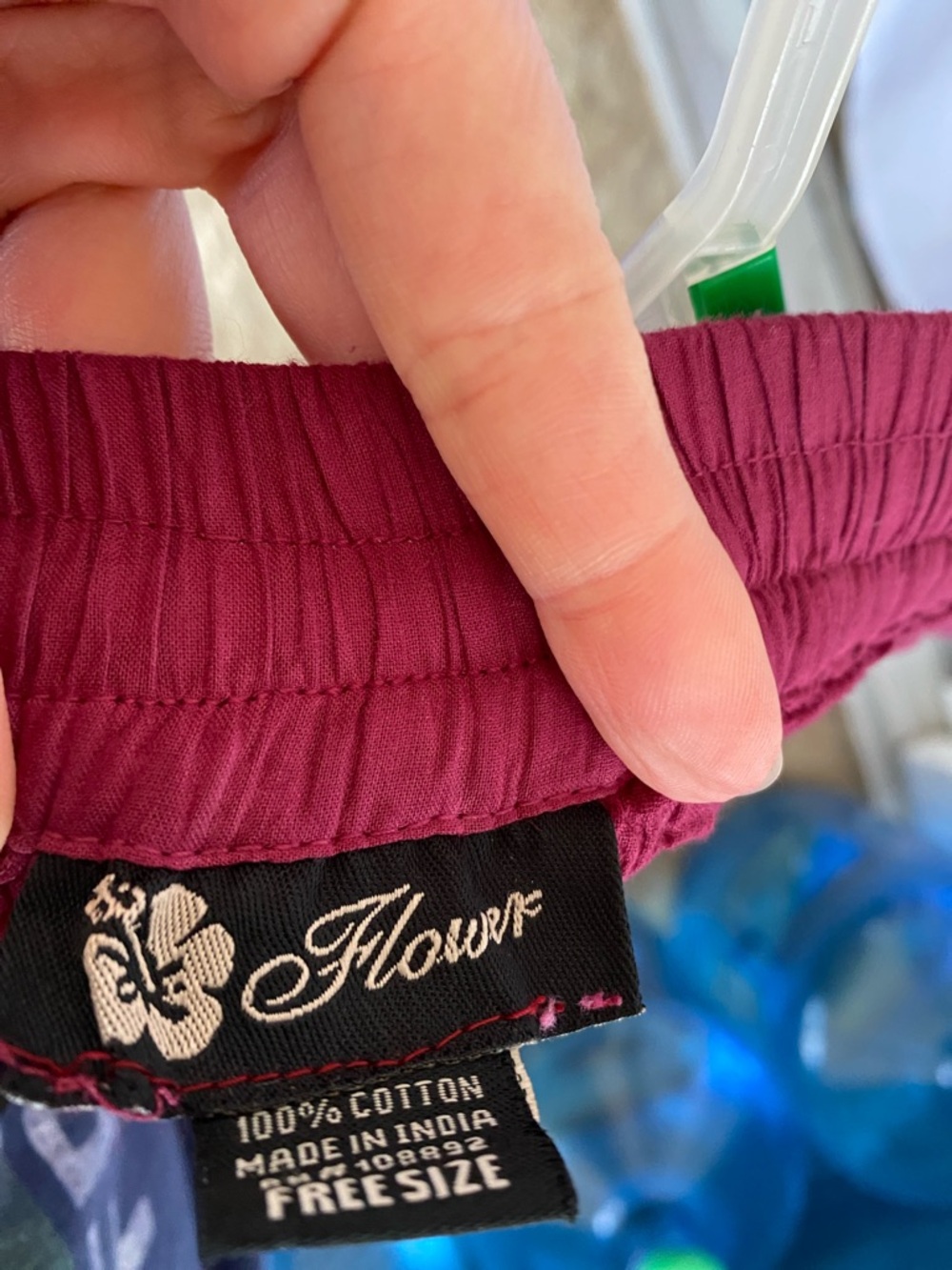 Women’s Crochet Panel Maxi Skirt - Deep Berry - Picture 2 of 2
